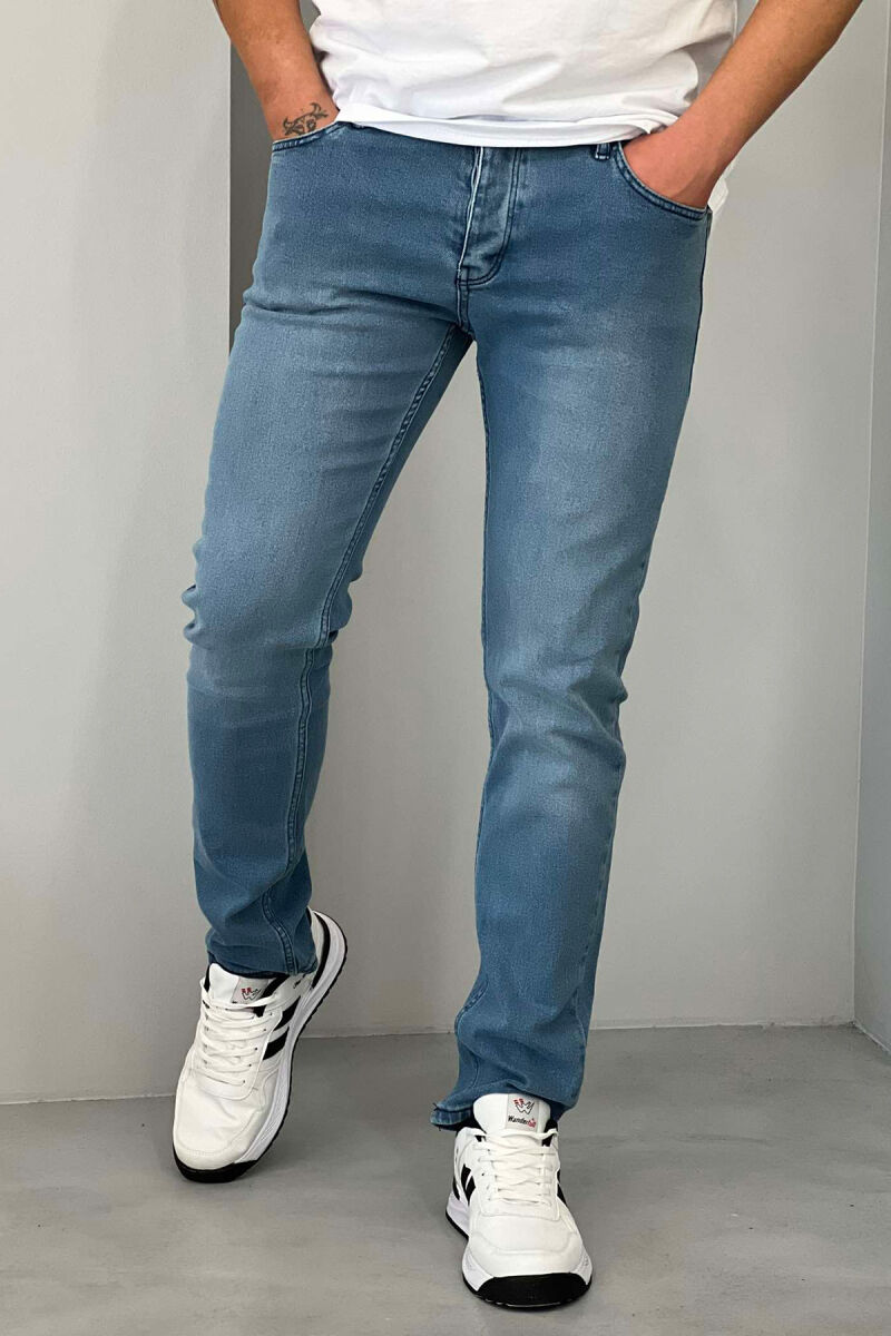 SIMPLE REGULAR MEN JEANS LIGHTBLUE/BZ - 1