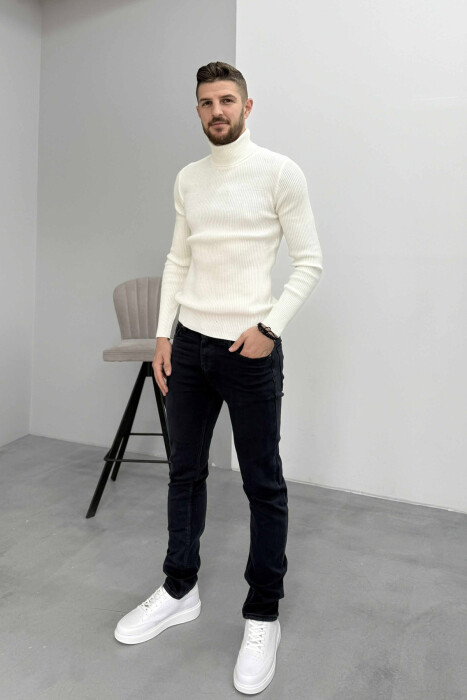 XHINSE TË THJESHTA NJË NGJYRËSHE PËR MESHKUJ NË NGJYRË BLU TË ERRËT - KLAUDIO FASHION