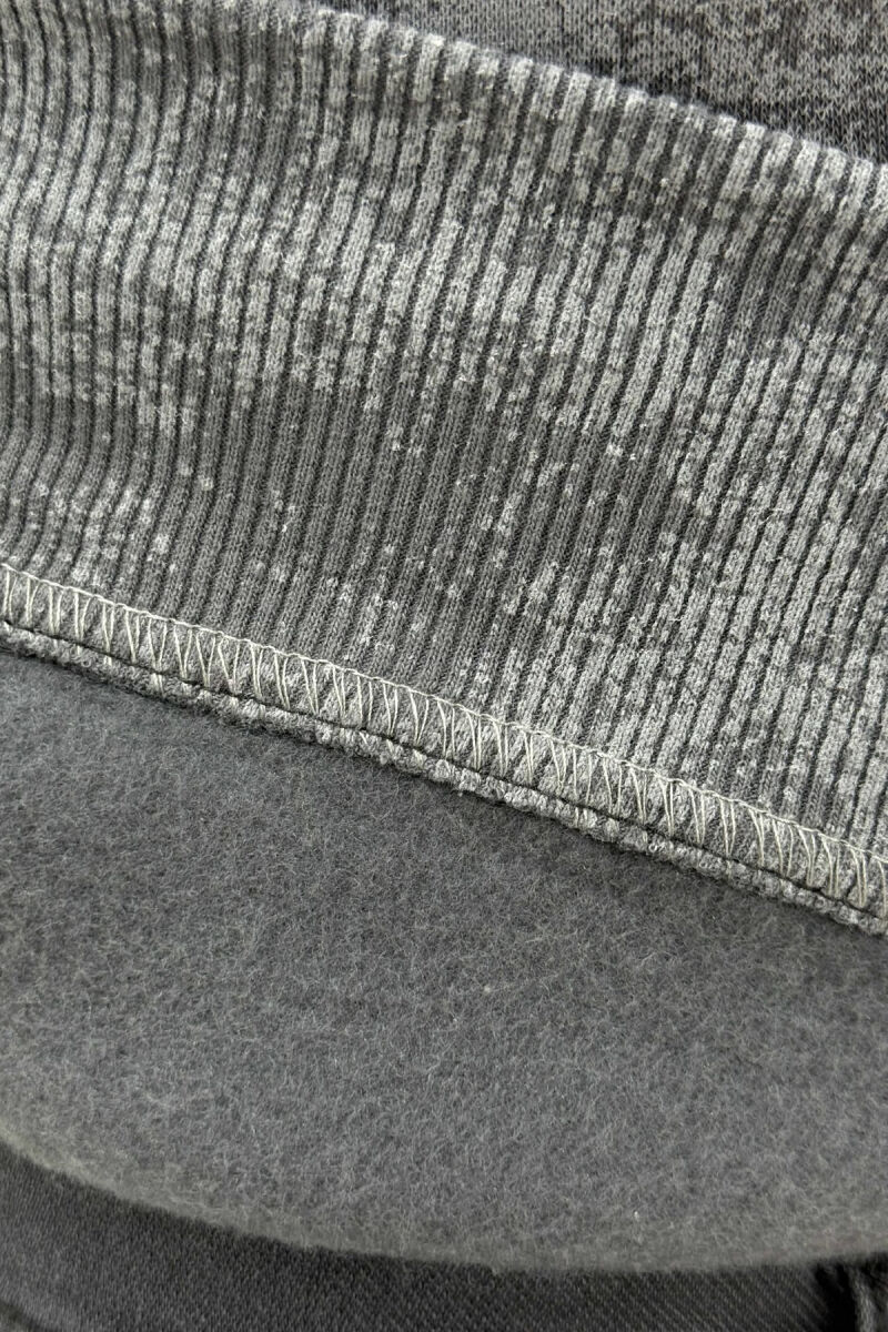 SIMPLE ROUND NECK FLUFFY MEN SWEATSHIRT GREY/GRI - 4