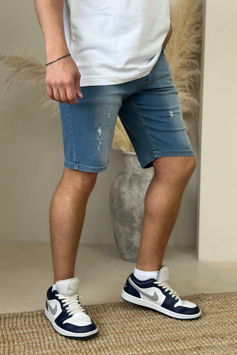 SIMPLE SCRATCHES MEN SHORT PANTS BLUE/BLU - 2