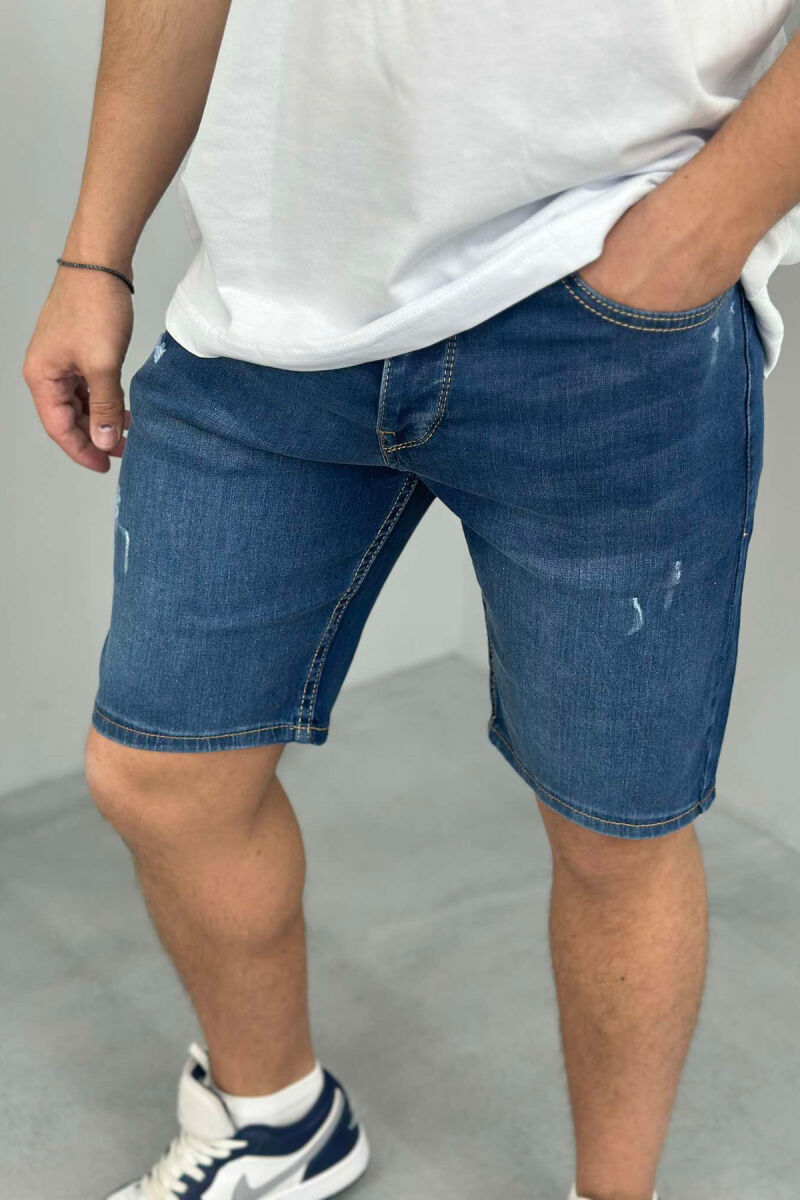 SIMPLE SCRATCHES MEN SHORT PANTS BLUE/BLU - 2