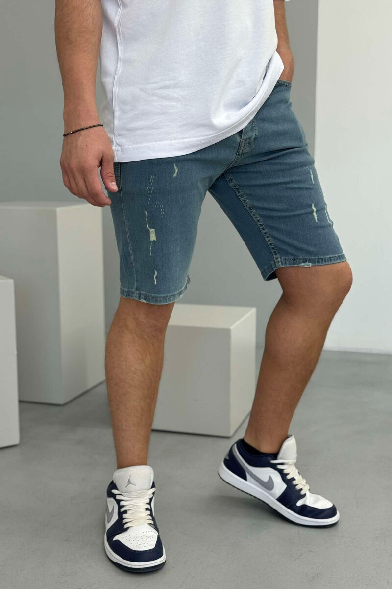 SIMPLE SCRATCHES MEN SHORT PANTS LIGHTBLUE/BZ - 1