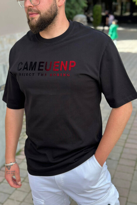 SIMPLE SHIRTSS C OVERSISE BLACK/ E ZEZE - 1