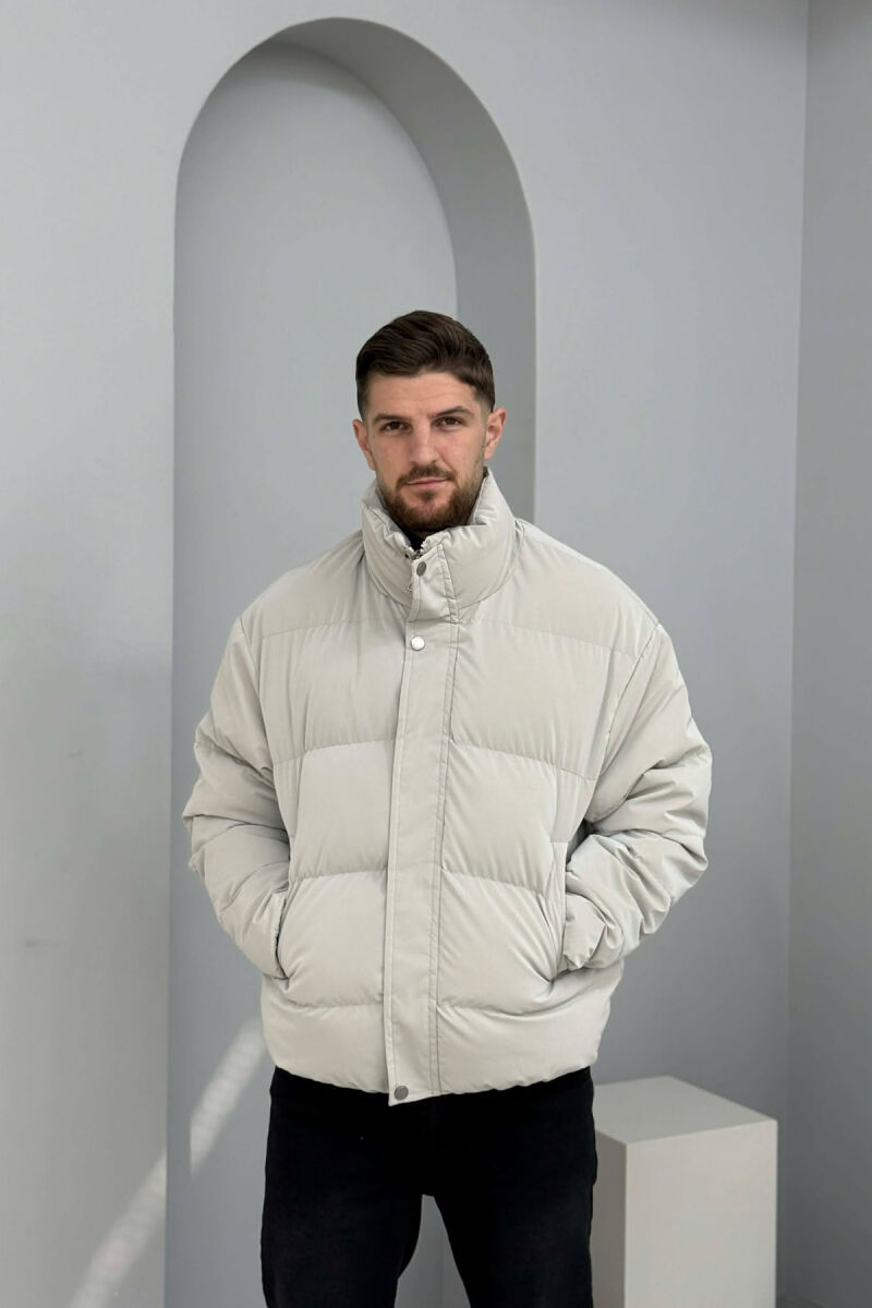 SIMPLE SHORT MEN PUFFER JACKET GREY/GRI - 2