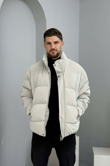 SIMPLE SHORT MEN PUFFER JACKET GREY/GRI - 4