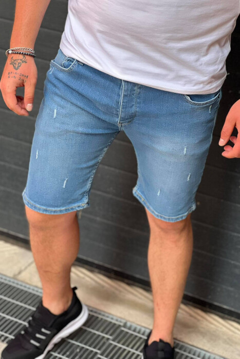 SIMPLE SHORT JEANS LIGHTBLUE/BZ - 1