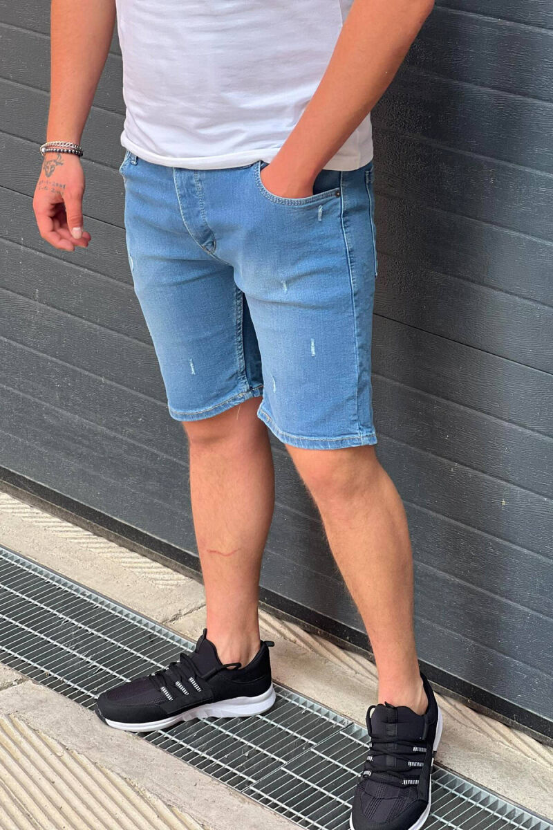 SIMPLE SHORT JEANS LIGHTBLUE/BZ - 3