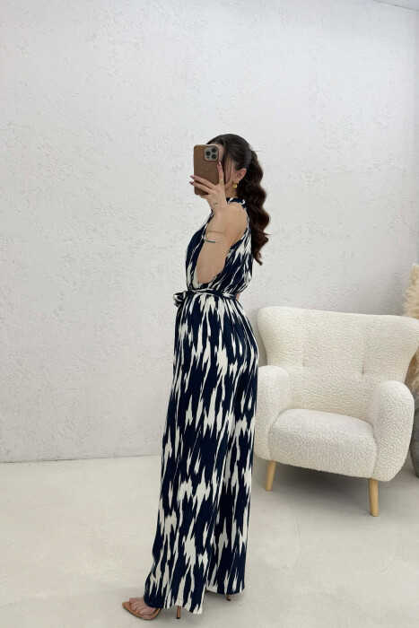 SIMPLE SLEEVELESS WOMEN JUMPSUIT BLUE/BLU - 5
