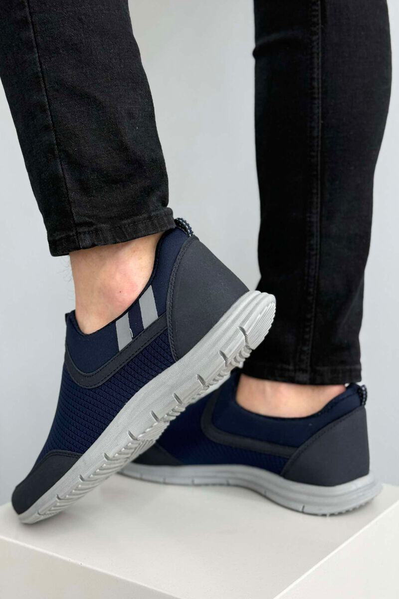 SIMPLE SLIP ON LIGHT MEN SNEAKERS BLUE/BLU - 5