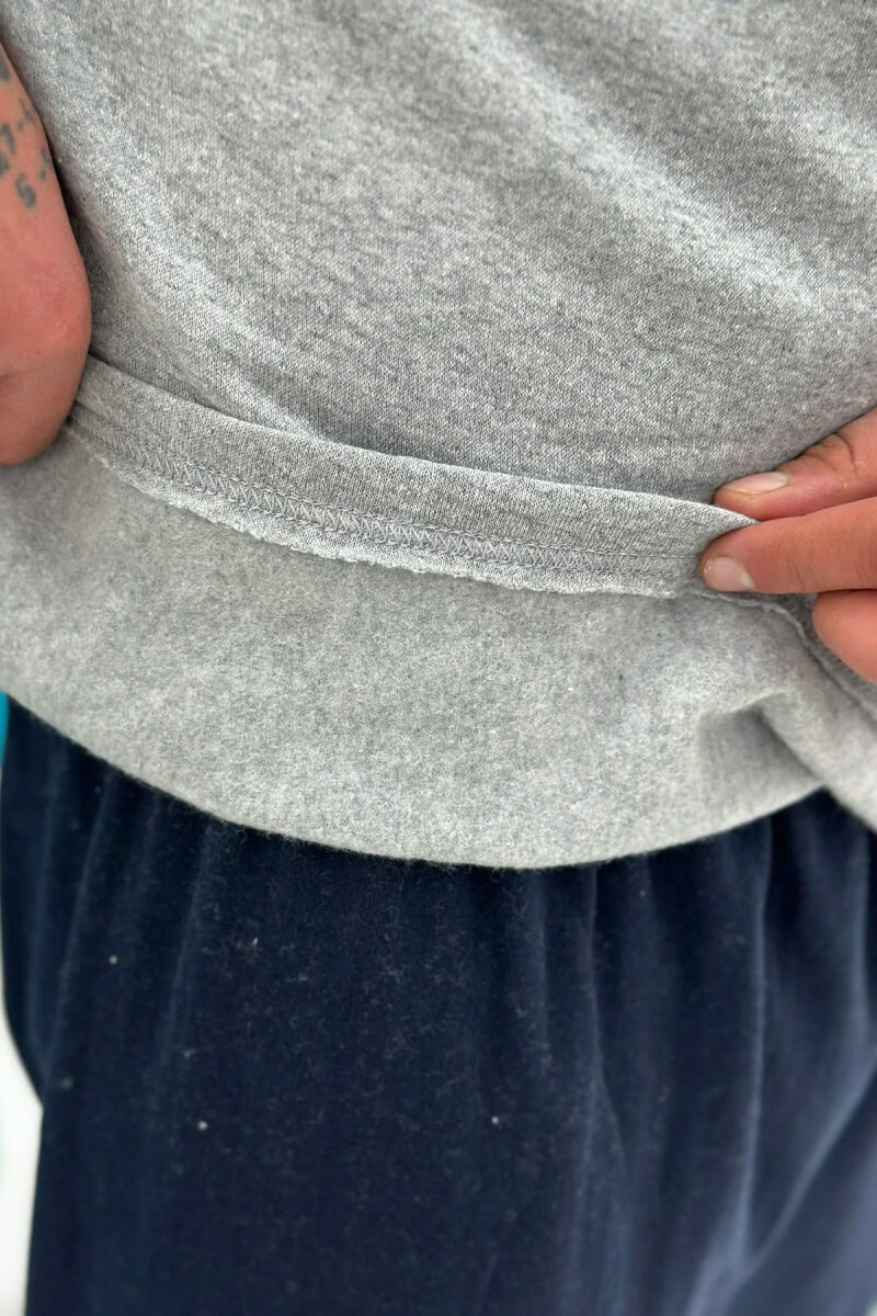 SIMPLE SMALL LOGO SWEATSHIRT+SWEATPANTS MEN PYJAMAS GREY/GRI - 5