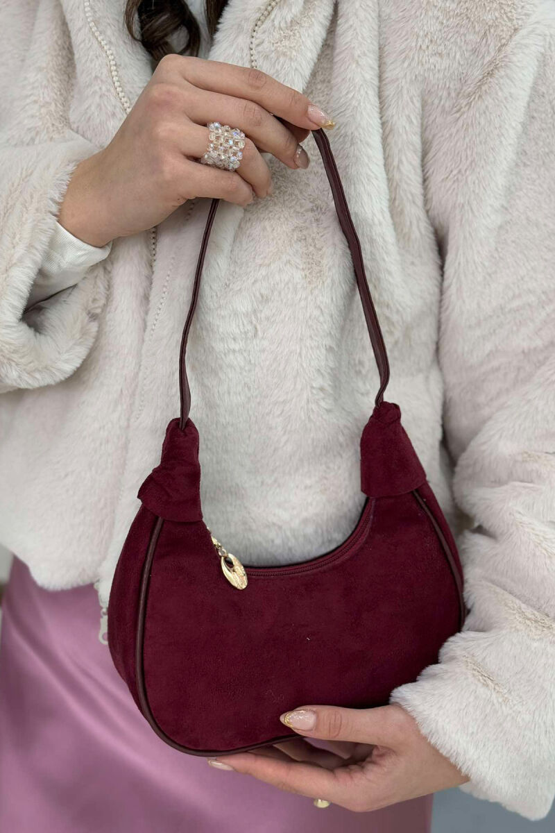 SIMPLE SMALL WOMEN BAG BURGUNDY/VISHNJE - 2