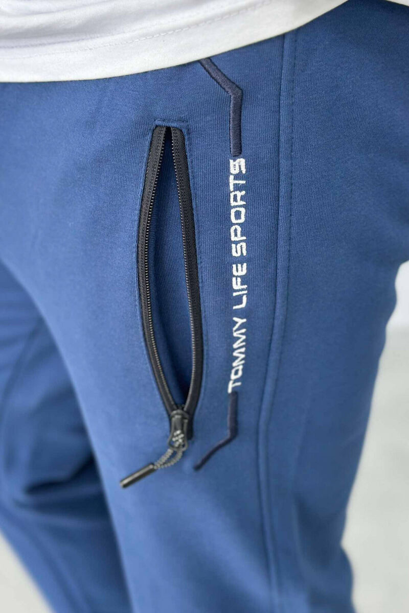 SIMPLE SPORTS MEN SWEATPANTS IN BLUE COLOR - 3