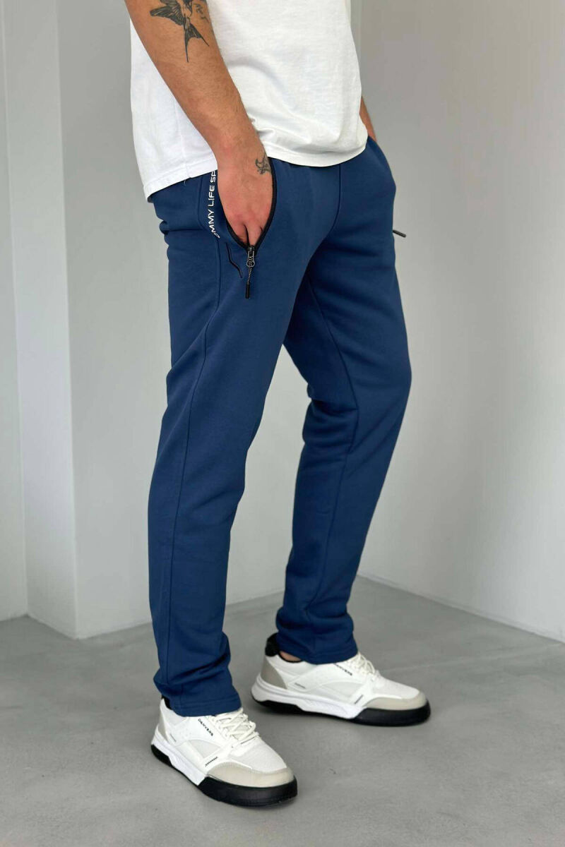 SIMPLE SPORTS MEN SWEATPANTS IN BLUE COLOR - 4