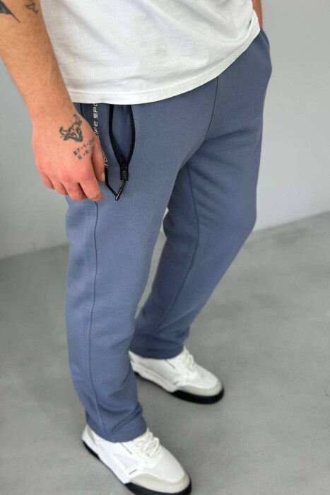 SIMPLE SPORTS MEN SWEATPANTS IN LIGHTBLUE COLOR - 4