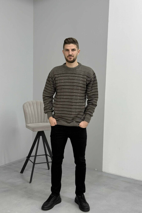 TRIKO ME VIJA PËR MESHKUJ NË NGJYRË GRI HIRI 