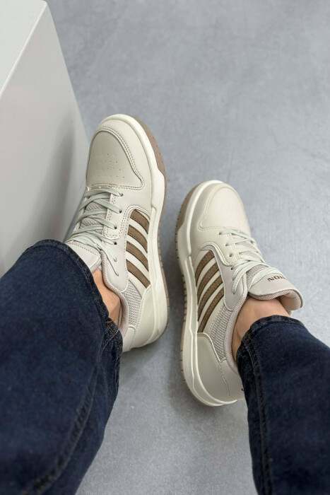 SIMPLE STRIPES WOMEN SNEAKERS BEIGE/BEZHE - 2