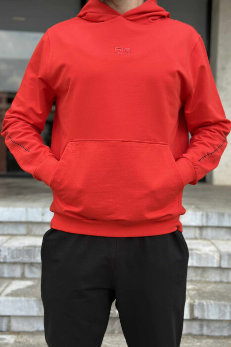 SIMPLE SWEATSHIRT+SWEATPANTS MEN SET RED/E KUQE - 4