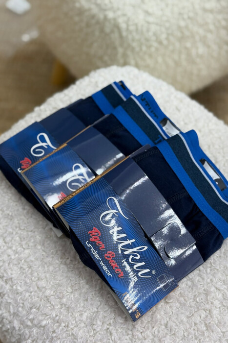 SIMPLE THREE PIECES MEN BOXES BLUE/BLU - 