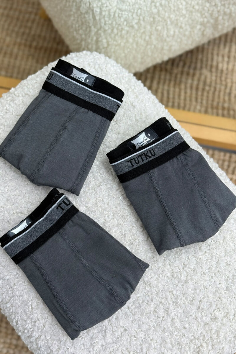 SIMPLE THREE PIECES MEN BOXES DARK GREY/GEE - 2