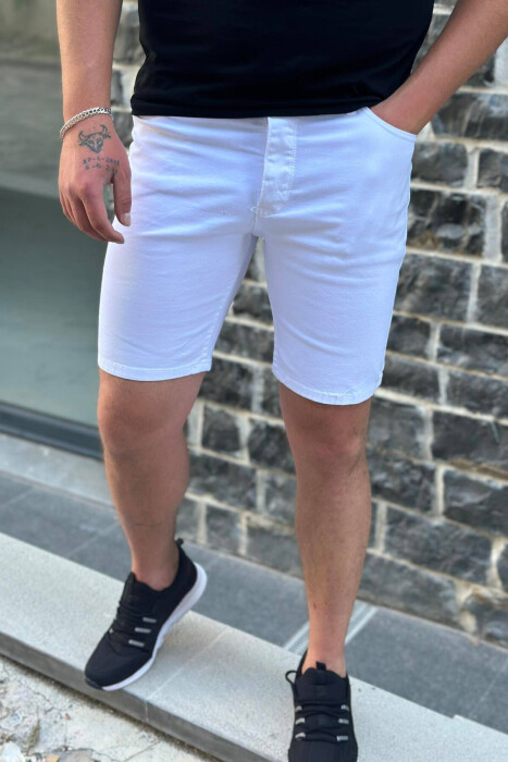 SIMPLE WHITE MAN JEANS WHITE-E BARDHE - KLAUDIO FASHION