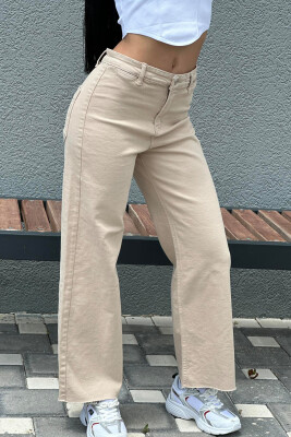 SIMPLE WOMAN DENIM JEANS BEIGE/BEZHE 