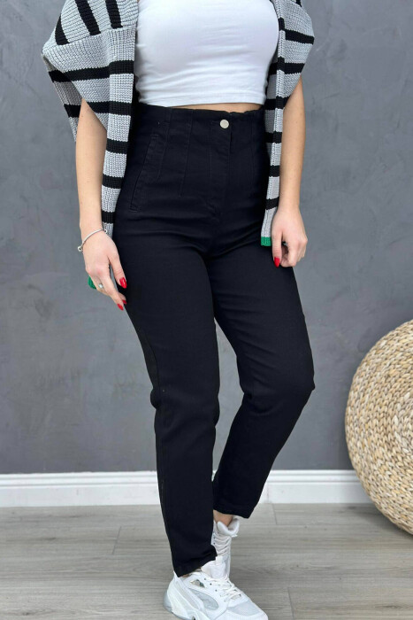 SIMPLE WOMAN JEANS BLACK/ E ZEZE - 1