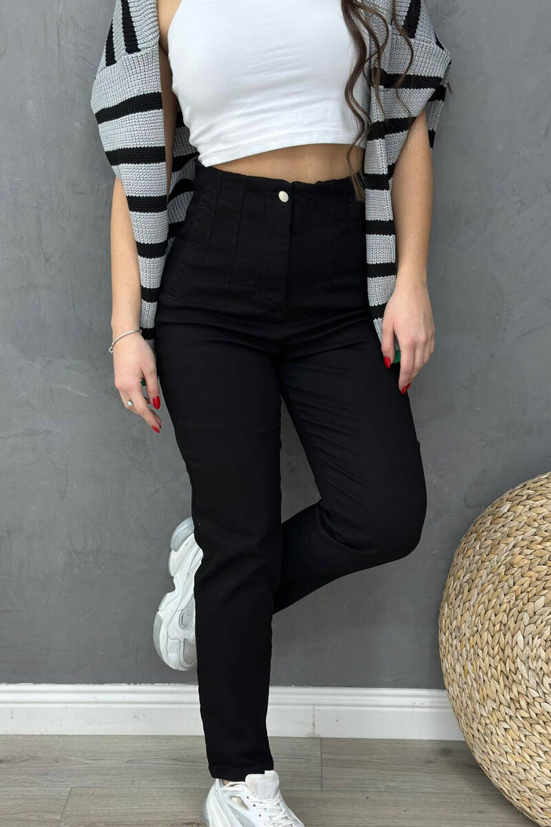 SIMPLE WOMAN JEANS BLACK/ E ZEZE - 4