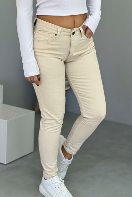 SIMPLE WOMAN JEANS CREAM/KREM 