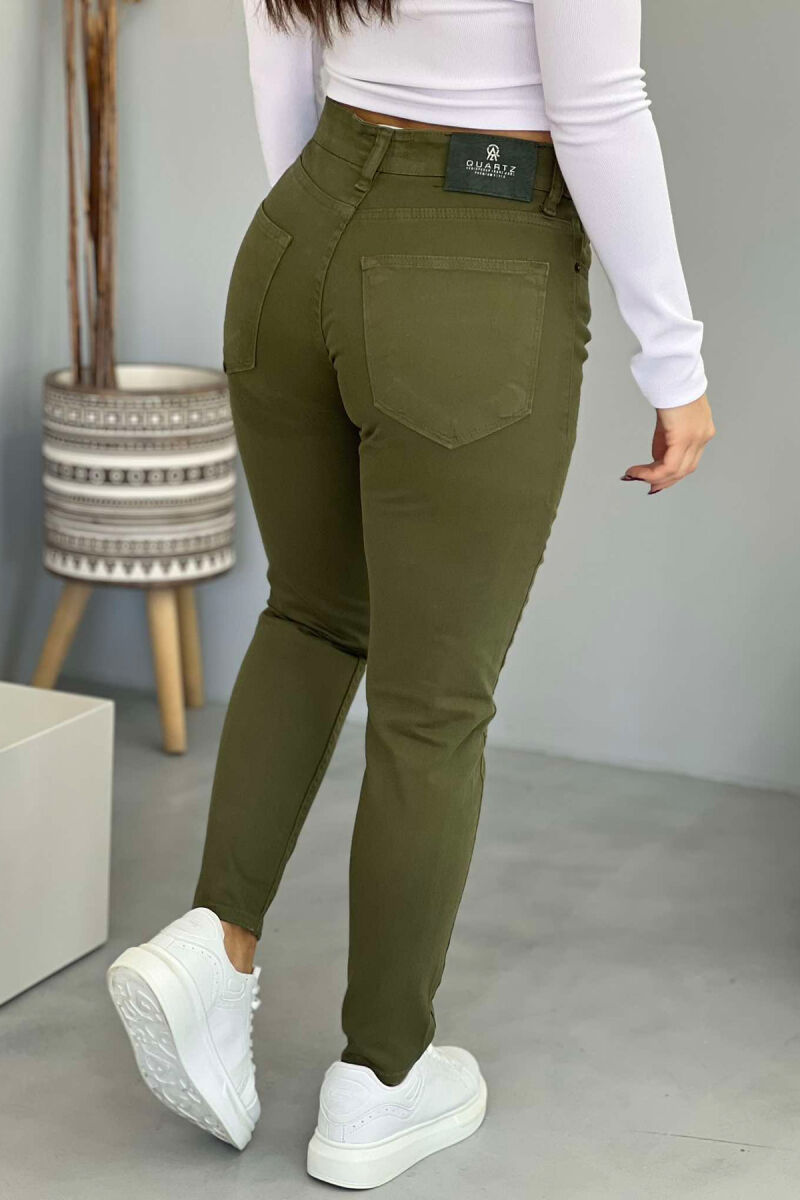 SIMPLE WOMAN JEANS GREEN/JESHILE - 4