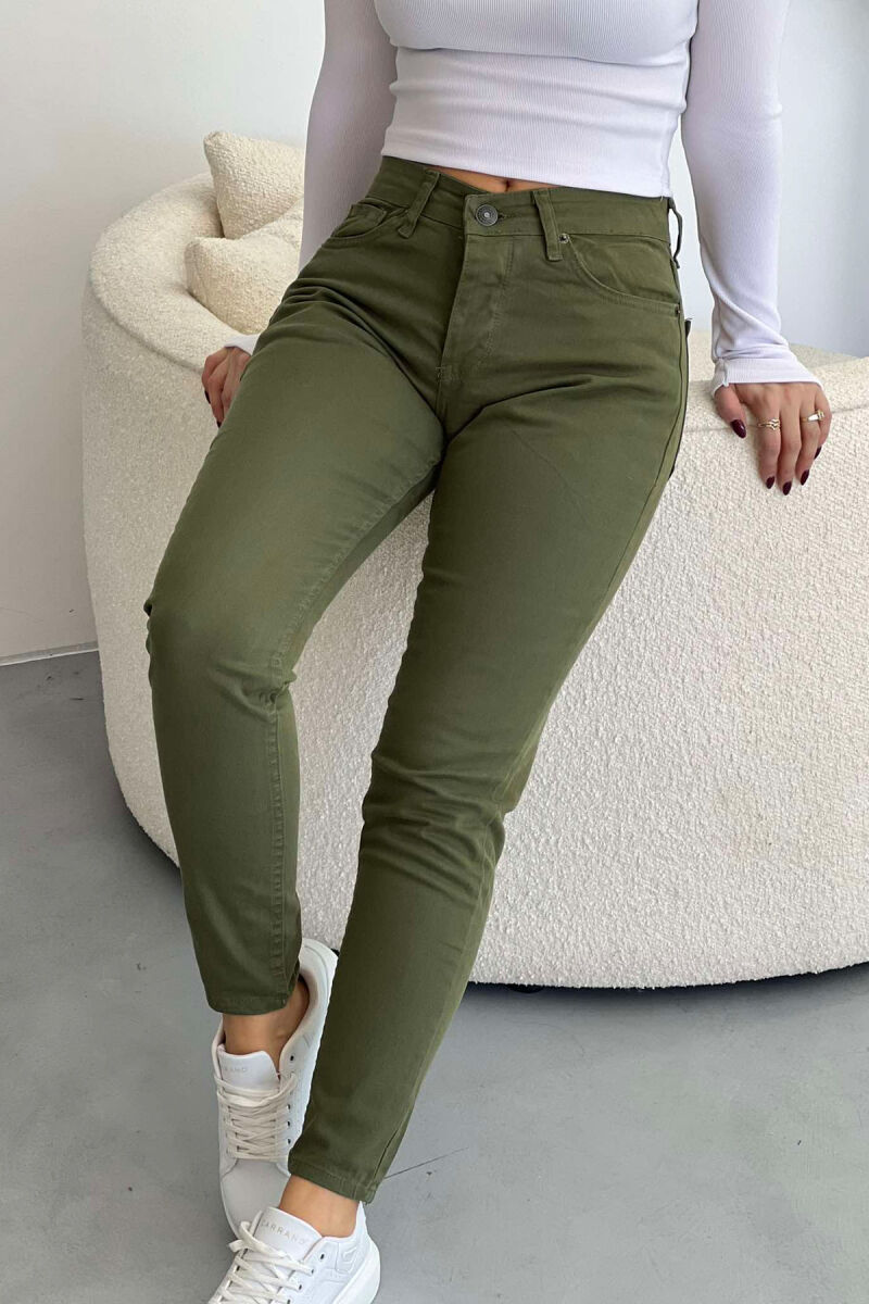 SIMPLE WOMAN JEANS GREEN/JESHILE - 2