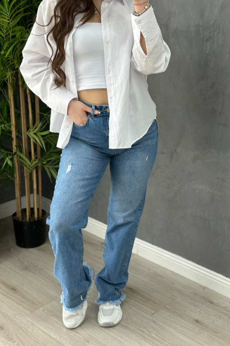 SIMPLE WOMAN JEANS LIGHTBLUE/BZ - 3