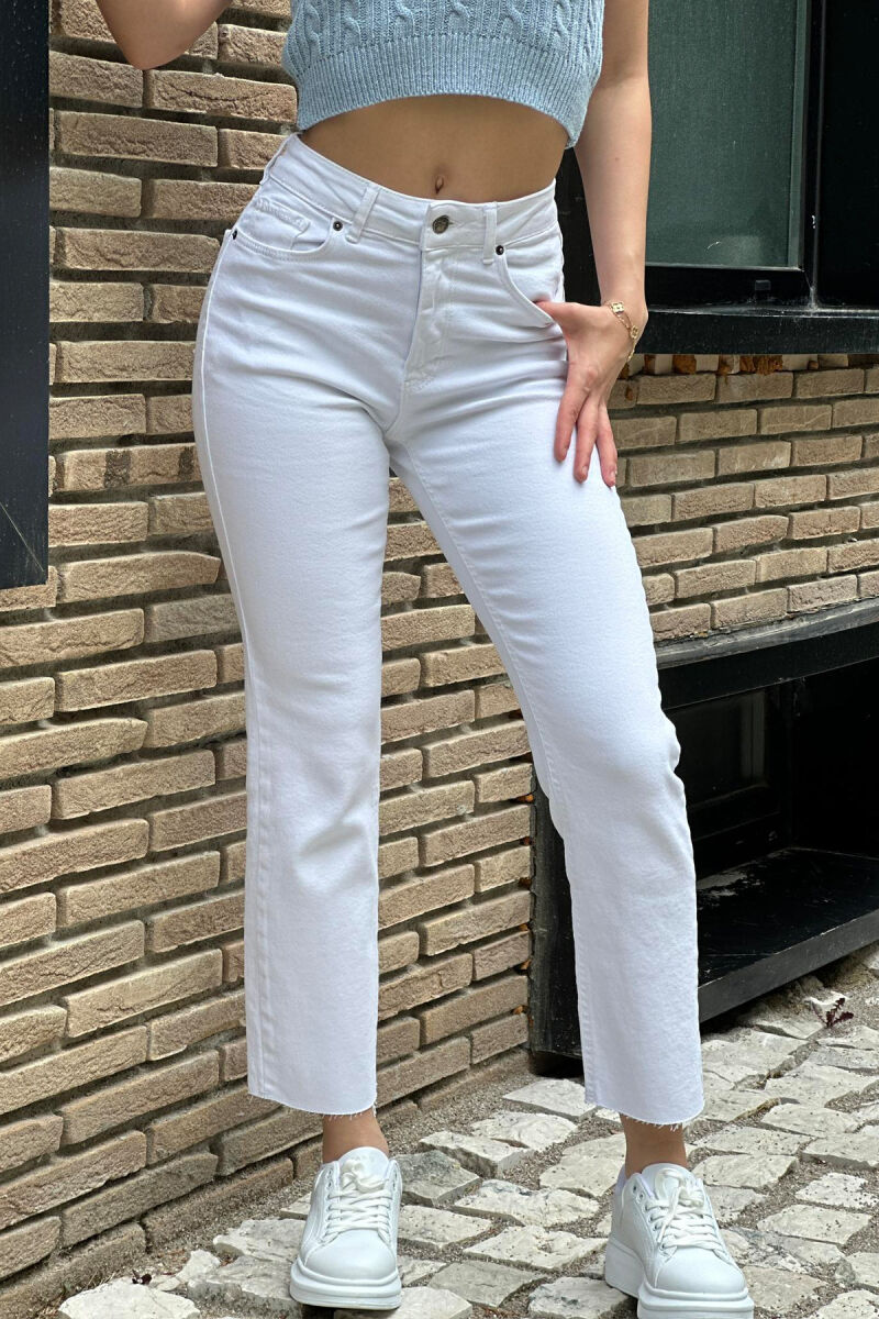 SIMPLE WOMAN JEANS WHITE-E BARDHE - 1