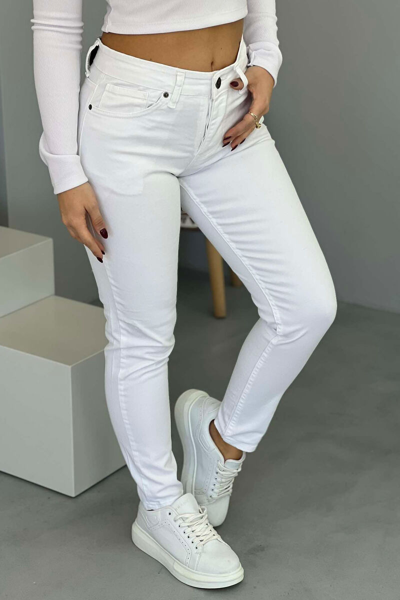 SIMPLE WOMAN JEANS WHITE-E BARDHE - 1