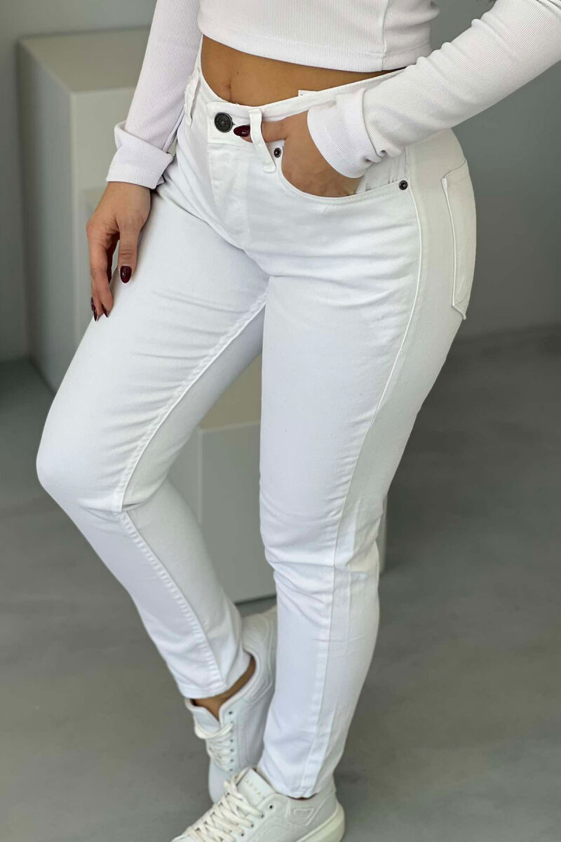 SIMPLE WOMAN JEANS WHITE-E BARDHE - 3