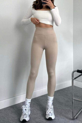 SIMPLE WOMAN LEGGINGS BEIGE/BEZHE 