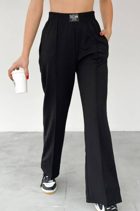 SIMPLE WOMAN PANTS BLACK/ E ZEZE - 3