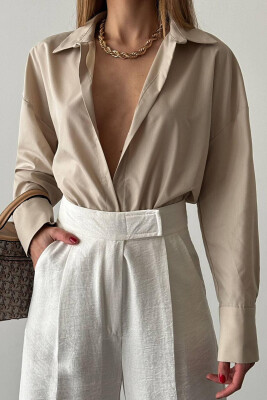 SIMPLE WOMAN SHIRT BEIGE/BEZHE 