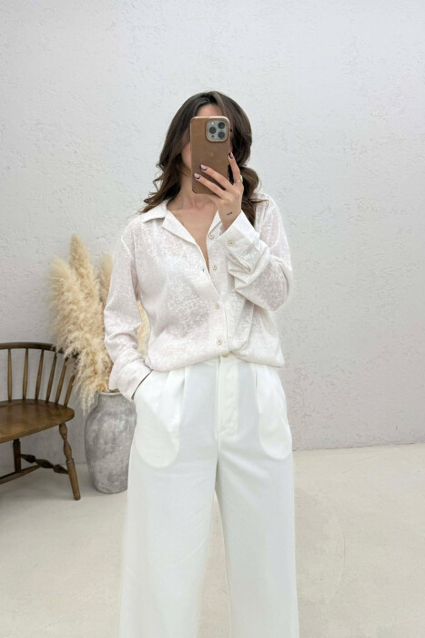SIMPLE WOMAN SHIRT CREAM/KREM 