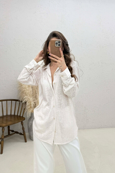 SIMPLE WOMAN SHIRT CREAM/KREM - 3