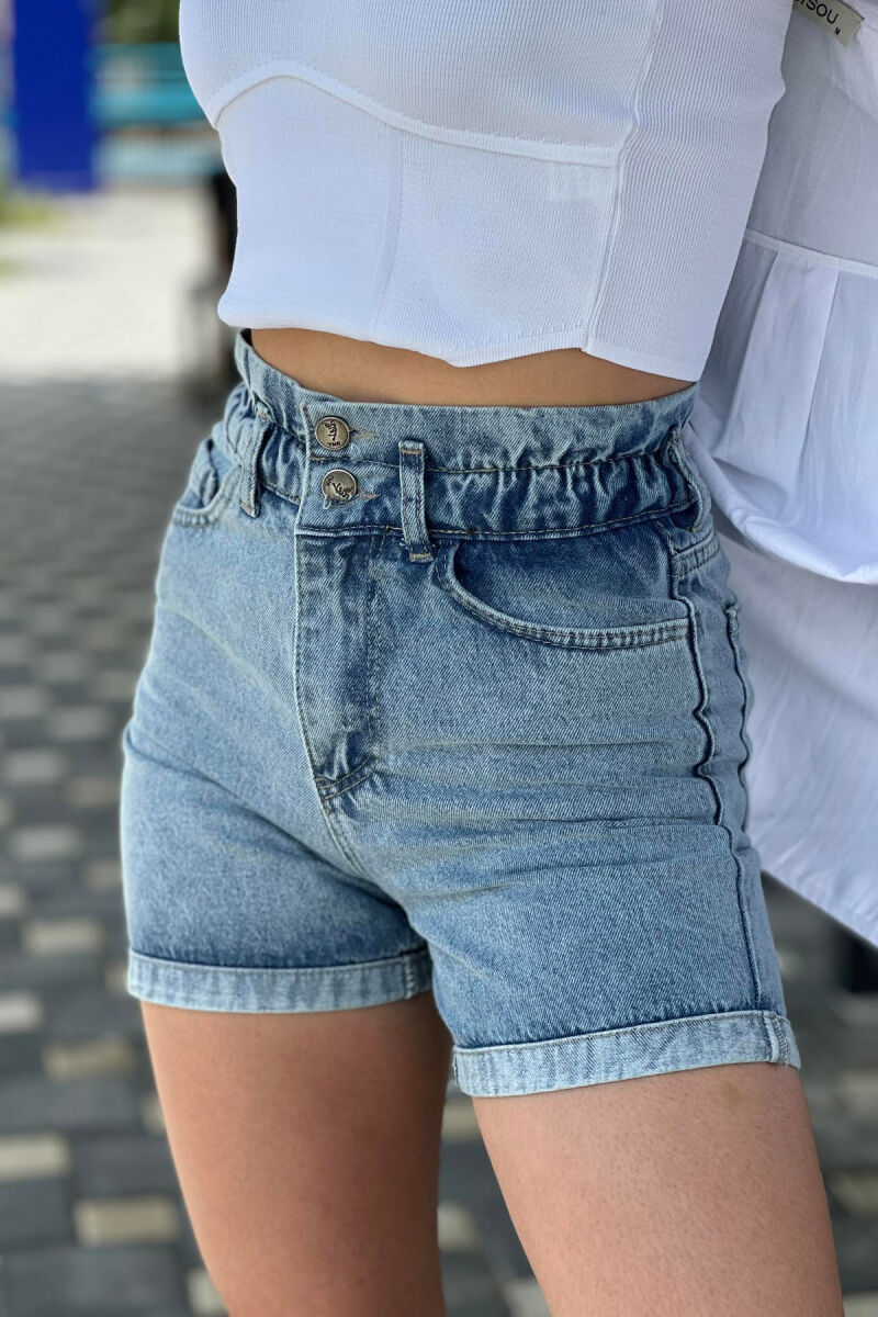 SIMPLE WOMAN SHORT JEANS LIGHTBLUE/BZ - 1
