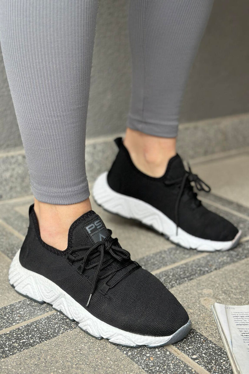 SIMPLE WOMAN SNEAKERS BLACK-WHITE/ZB - 2