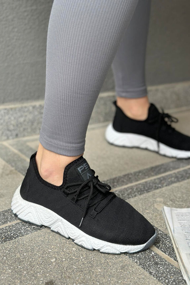 SIMPLE WOMAN SNEAKERS BLACK-WHITE/ZB - 3