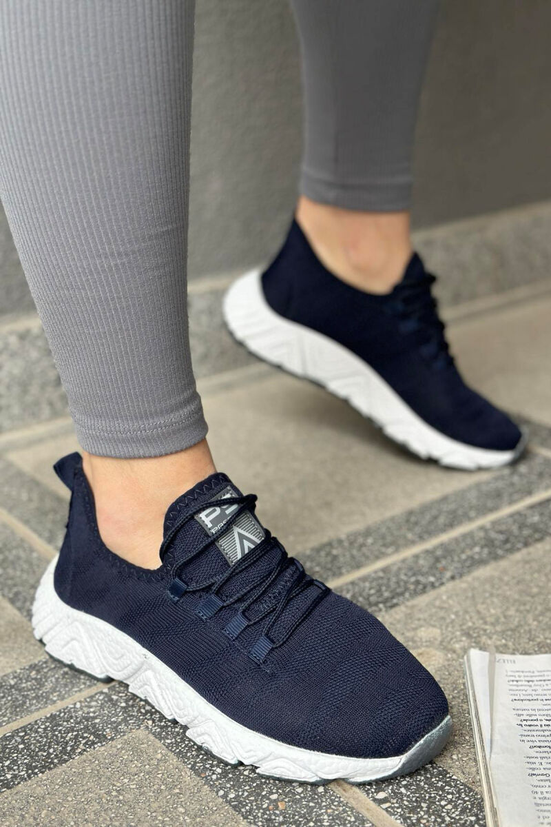 SIMPLE WOMAN SNEAKERS DARK BLUE/BEE - 2