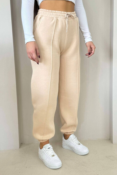 SIMPLE WOMAN SWEARPANTS BEIGE/BEZHE 