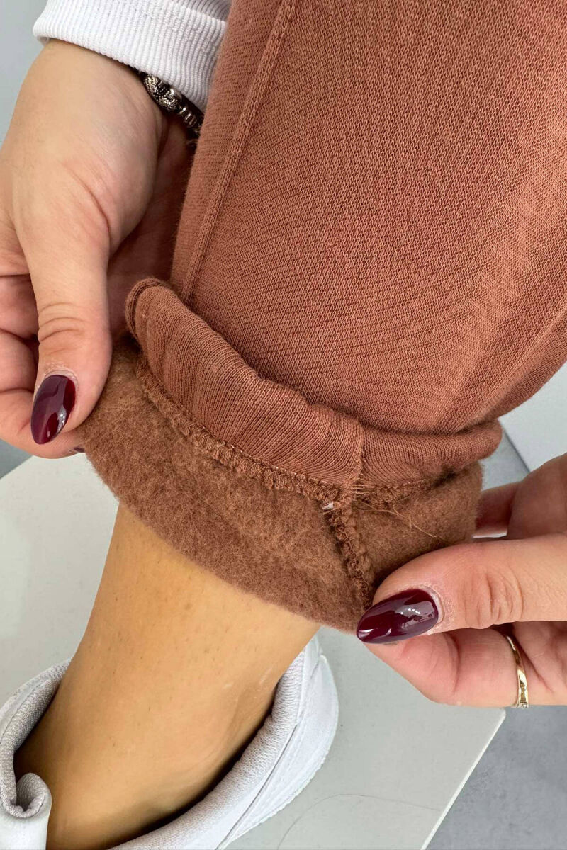 SIMPLE WOMAN SWEARPANTS BROWN/KAFE - 3