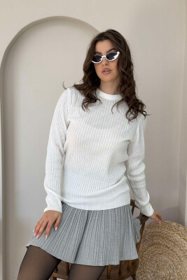 SIMPLE WOMAN SWEATER WHITE-E BARDHE 