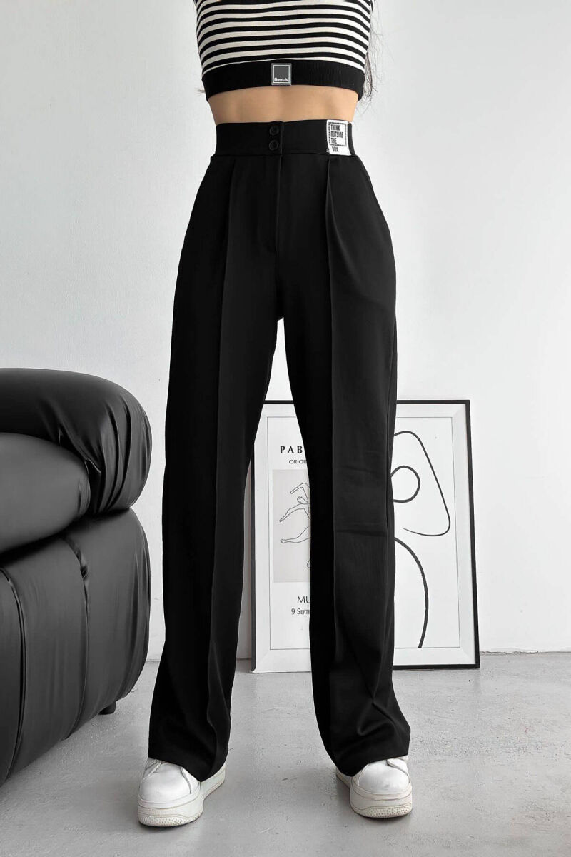 SIMPLE WOMAN SWEATPANTS BLACK/ E ZEZE - 1