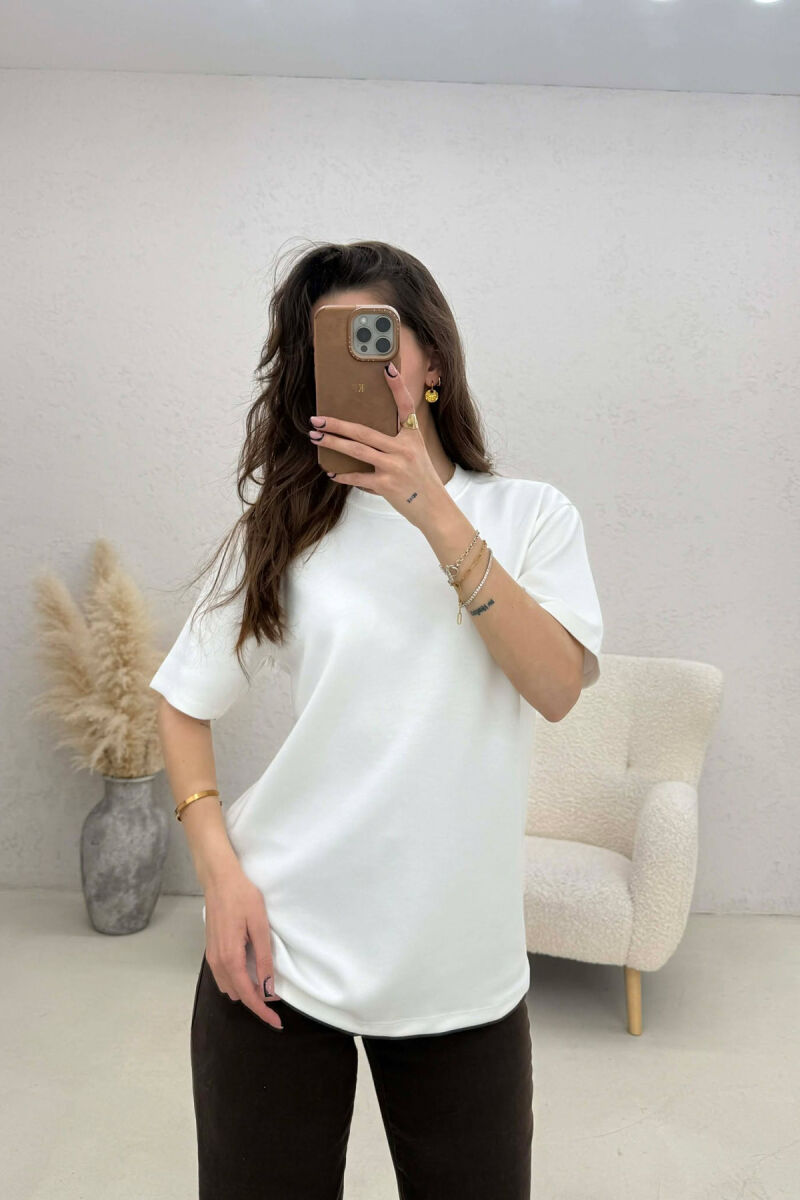 SIMPLE WOMAN T-SHIRT WHITE-E BARDHE - 3