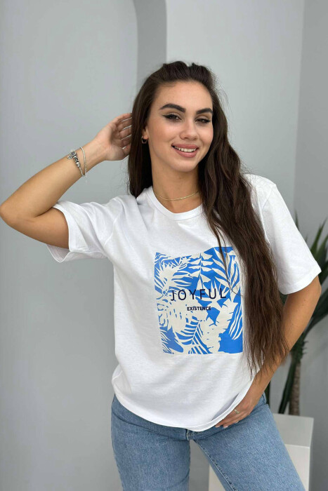 SIMPLE WOMAN T-SHIRT WHITE-E BARDHE - 1