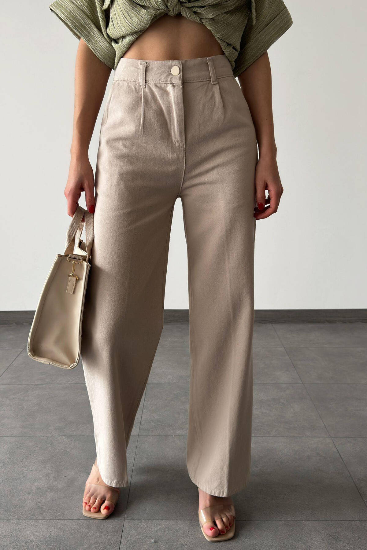 WOMAN TROUSERS - BEIGE - 825028 main image 0